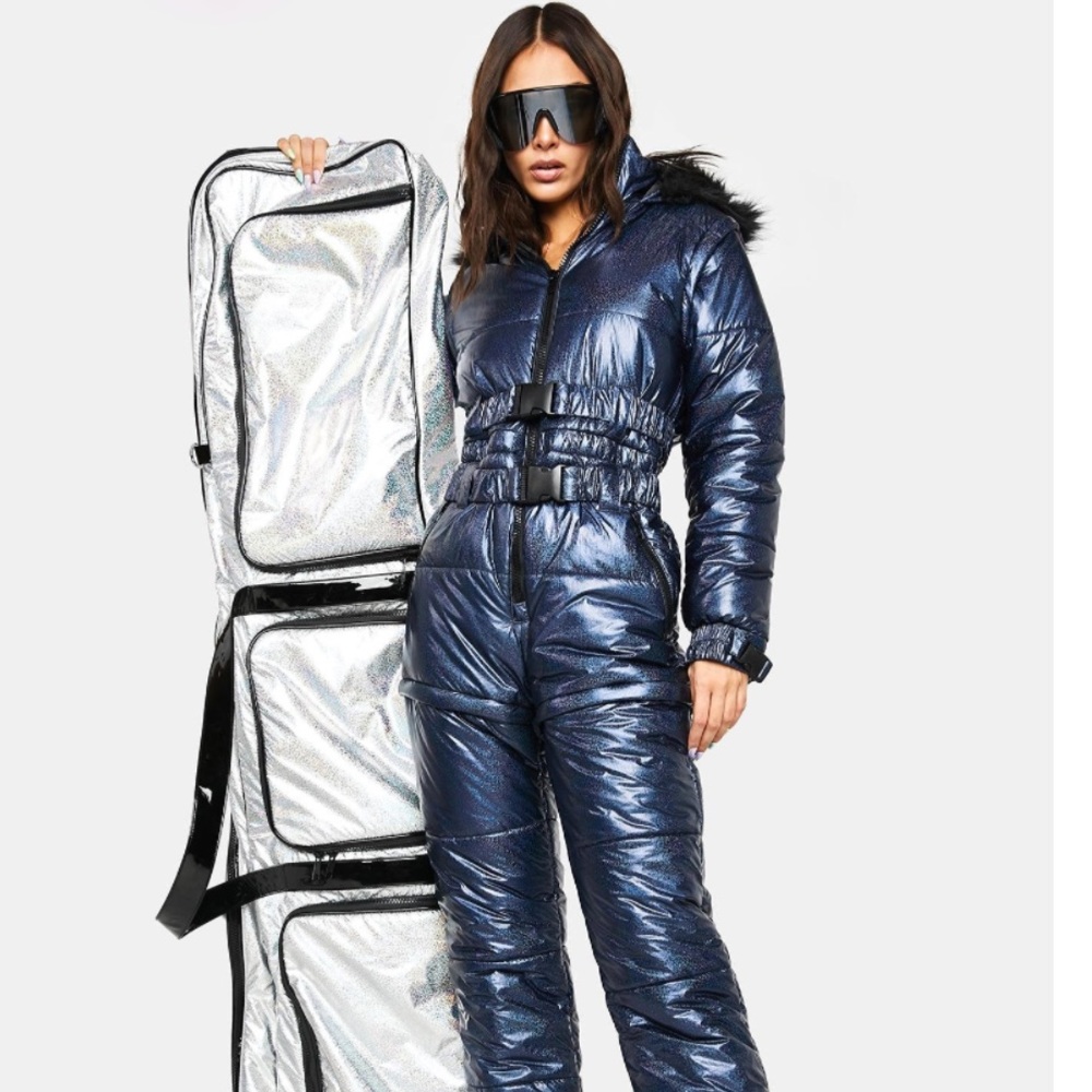 club exx eclipse aurora beam metallic snowsuit from dolls kill ❄️
